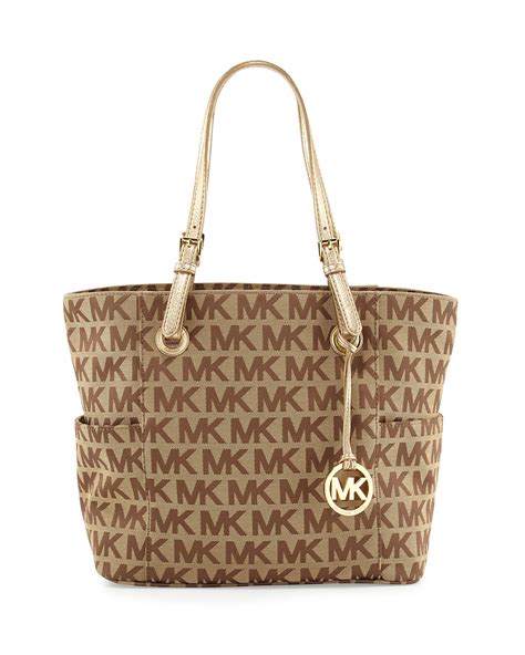 michael kors womens tote bags|Michael Kors signature canvas tote.